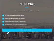 Tablet Screenshot of nsps.org